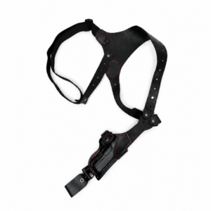 Horizon Shoulder Rig_Glock 17_Black_Red Thread