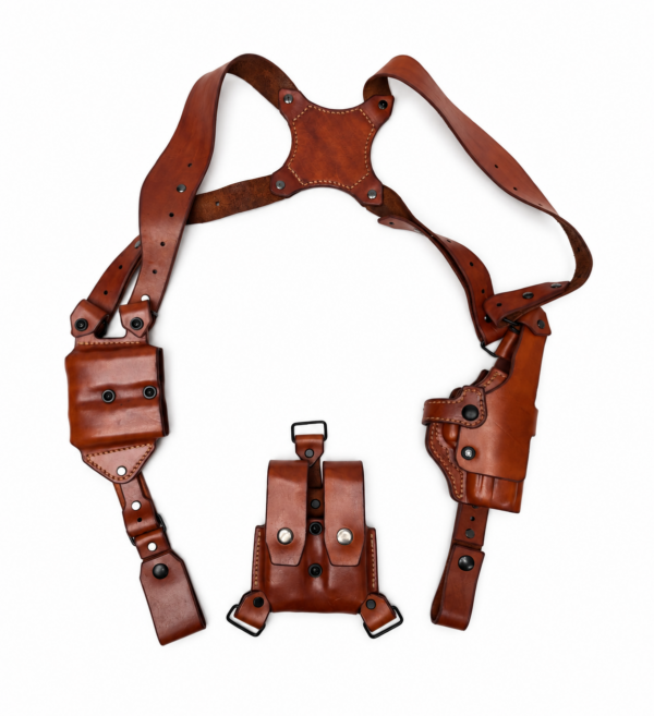 Linea Shoulder Rig_Glock 19_Chestnut
