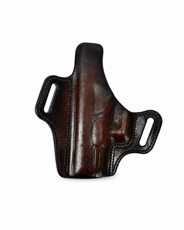 Side Leather OWB_Glock 19_Mahogany